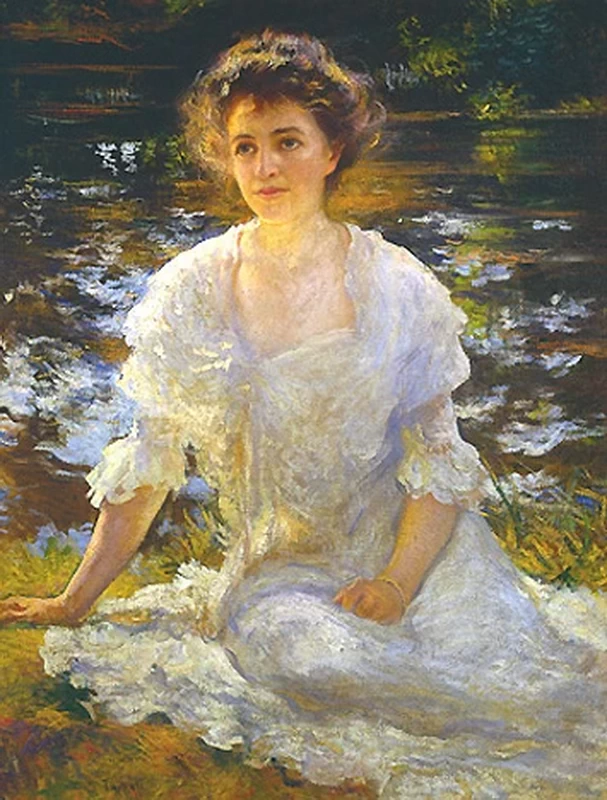 Edmund Tarbell - Ritratto di Elanor Hyde Phillips